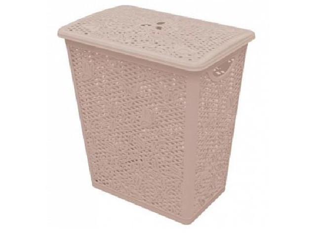 Корзина для белья Fiori  35л розовый топаз